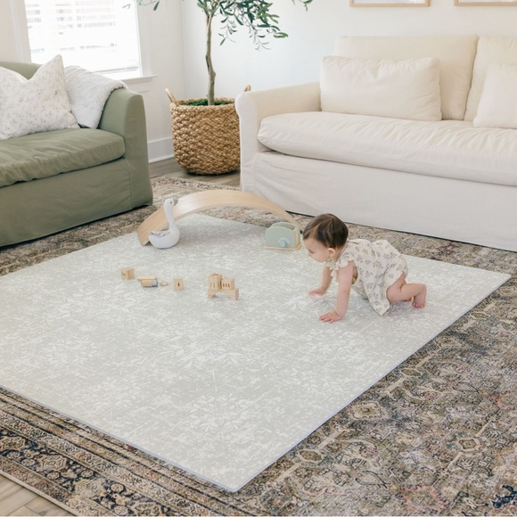 4x6 EVA Foam Play Mat in Sage Green - Picture 4 of 9